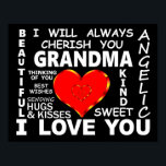 Grandma I Love You Poster<br><div class="desc">Grandma I Love You</div>