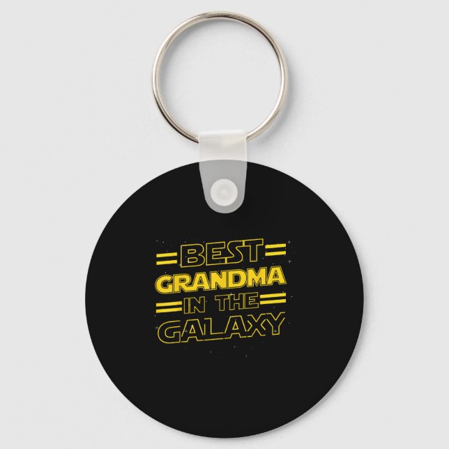 Grandma In The Galaxy Funny Mothers Day Gift For M Key Ring (Front)