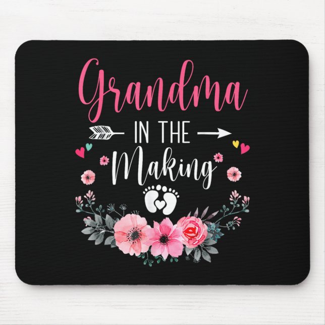 Grandma In The Making Vitro Fertilization Pregnanc Mouse Mat (Front)