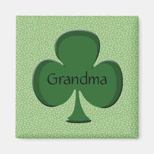 Grandma Irish Shamrock Magnet