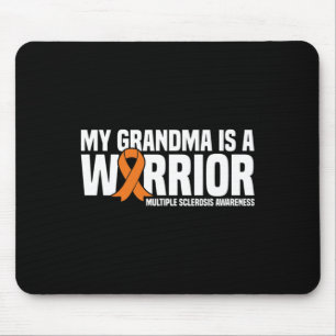 Grandma Is A Warrior Ms Multiple Sclerosis Awarene Mouse Mat