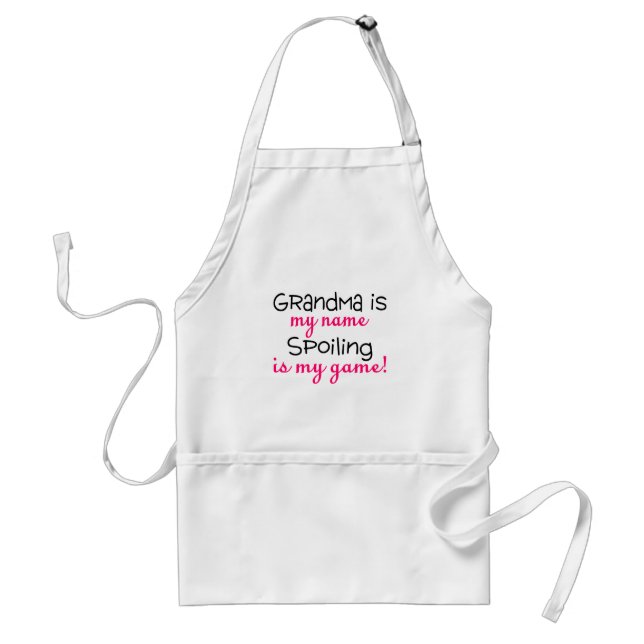 Grandma Is My Name Spoiling Is My Game Standard Apron (Front)