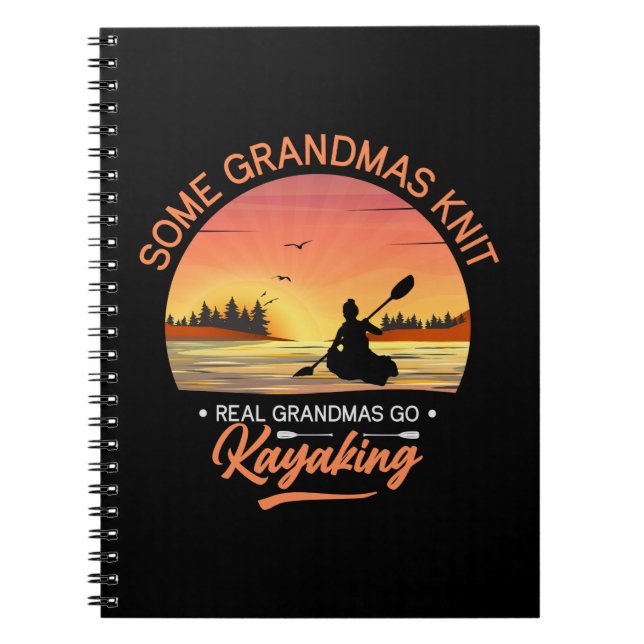 Grandma Kayaking Notebook (Front)