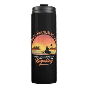Grandma Kayaking Thermal Tumbler