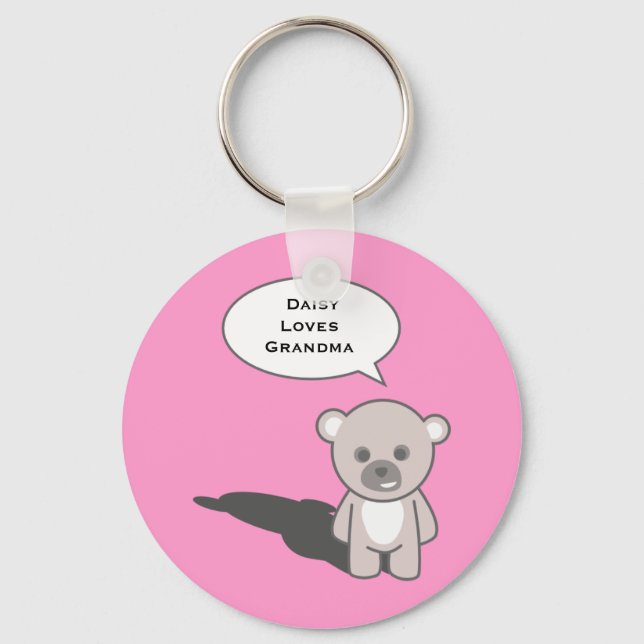 Grandma Keychain1(Personalise) Key Ring (Front)