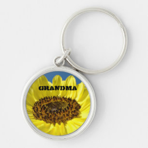 Grandma keychains Yellow Sunflowers key chains