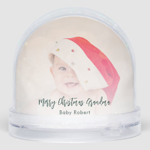 Grandma Kids Photos Keepsake Custom Snowglobe