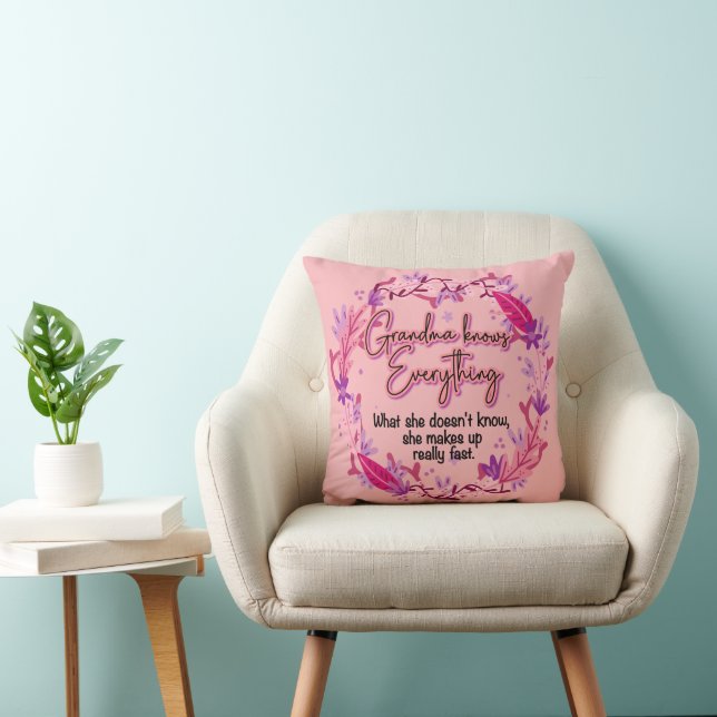 Grandma Knows Everything Cushion (Chair)