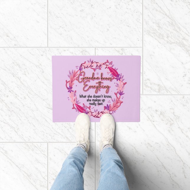 Grandma Knows Everything Doormat (Indoor)