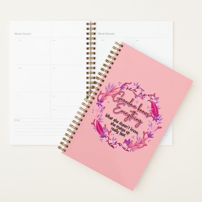 Grandma Knows Everything Planner (Display)