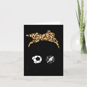 Grandma Life Hair Funny Soccer Track And Field Card