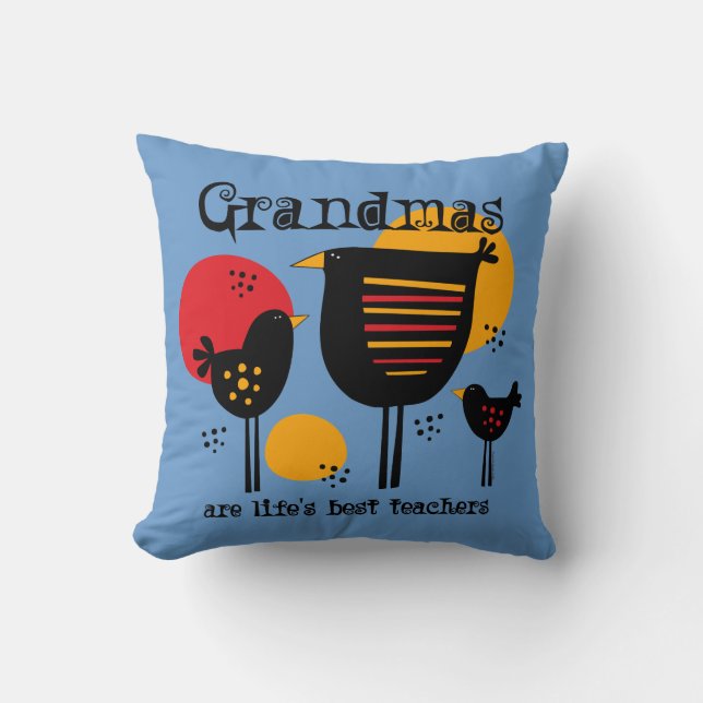 Grandma Life's Best Teacher Pillow (Front)