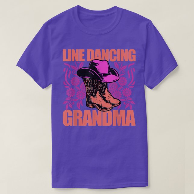 Grandma Line Dancing Quote Dancer Pun Tet Design  T-Shirt (Design Front)