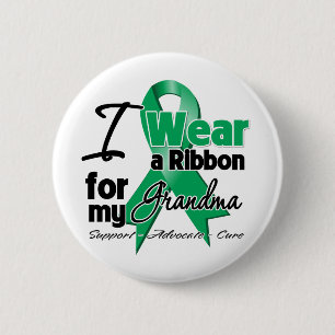 Grandma - Liver Cancer Ribbon.png 6 Cm Round Badge