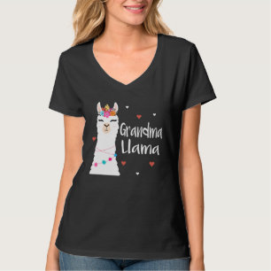 Grandma Llama Cute Llamas Lover For Women Nana T-Shirt