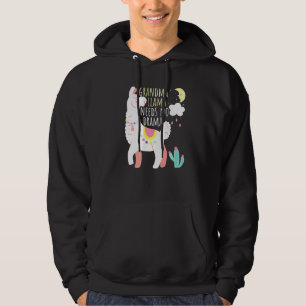 Grandma Llama Needs A Drama Animal Cute Llama Hoodie