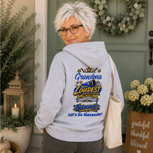Grandma Loudest In The Bleachers Football Hoodie
