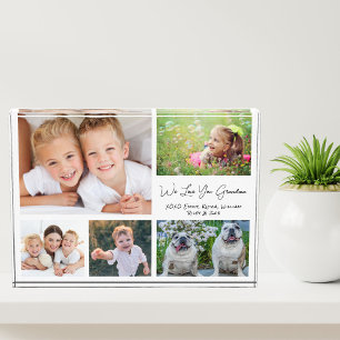 Grandma Love You Photo Collage Block