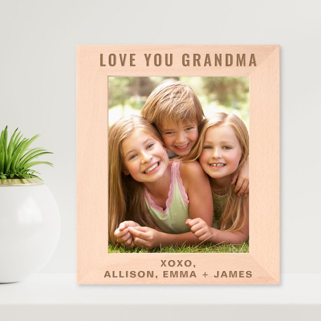 Grandma Love You Photo Etched Frames (Creator Uploaded)