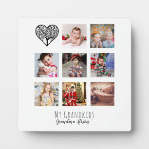 Grandma Loves Her Family Tree Photo Collage Gift Plaque