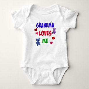 Grandma Loves Me Baby Bodysuit