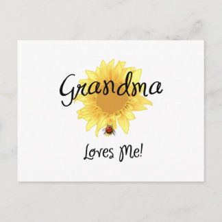 Grandma Loves Me Postcard