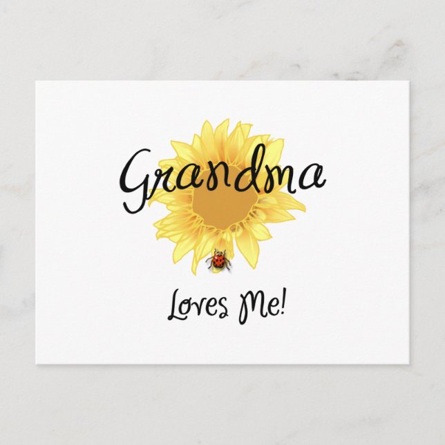 Grandma Loves Me Postcard (Front)