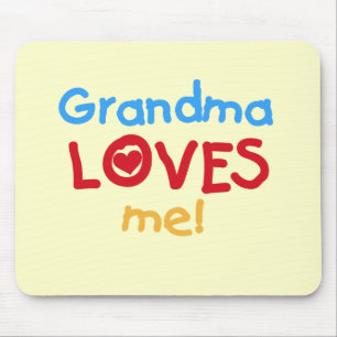 Grandma Loves Me T-shirts and Gifts Mouse Mat
