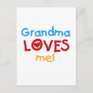 Grandma Loves Me T-shirts and Gifts Postcard