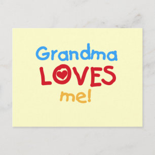 Grandma Loves Me T-shirts and Gifts Postcard
