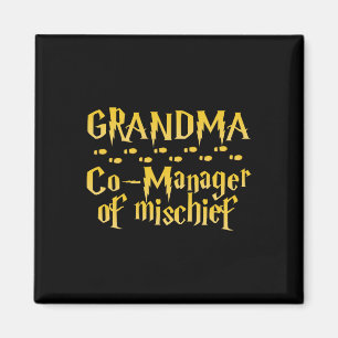Grandma Magical Manager Of Mischief Halloween Moth Magnet