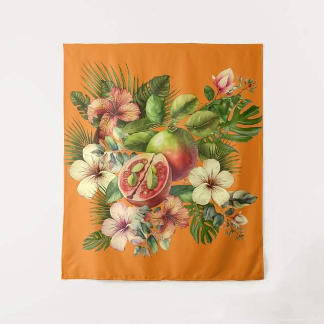 Grandma Manuela's Guavas Tapestry (Front)