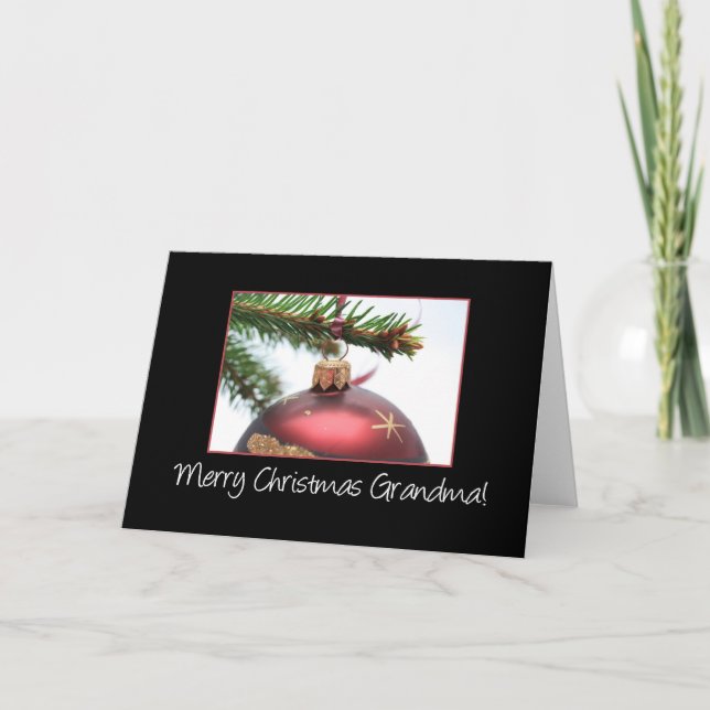 Grandma  Merry Christmas card (Front)