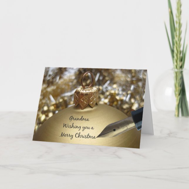 Grandma  Merry Christmas card (Front)