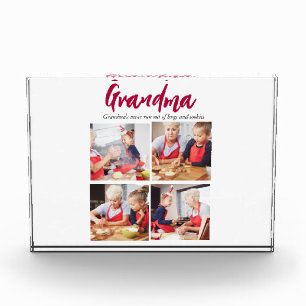 Grandma modern 4 photo quote photo block