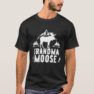 Grandma Moose Matching Family Camping Hiking T-Shirt