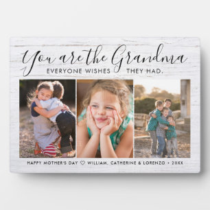 Grandma Mother's Day Grandchildren Photo Collage Plaque