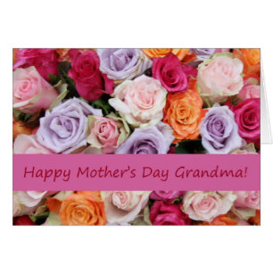 Grandma Mother's Day rose card