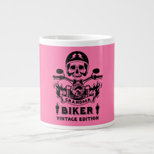 Grandma Motorbike Rider Large Coffee Mug