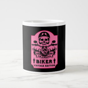 Grandma Motorbike Rider Large Coffee Mug