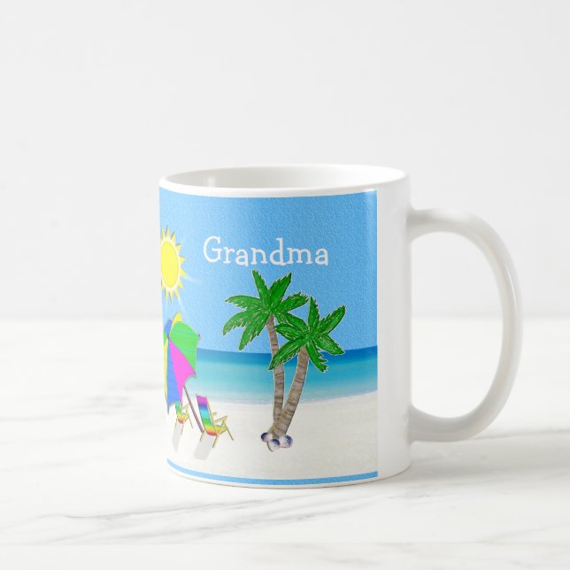 GRANDMA Mugs Beach Themed Coffee Mugs (Right)