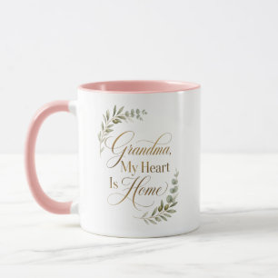 Grandma My Heart Is Home Mother's Day Mug