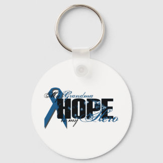Grandma My Hero - Colon Cancer Hope Key Ring