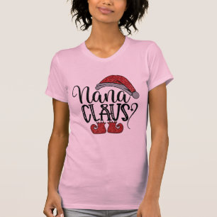 grandma nana clause funny santa christmas shirt