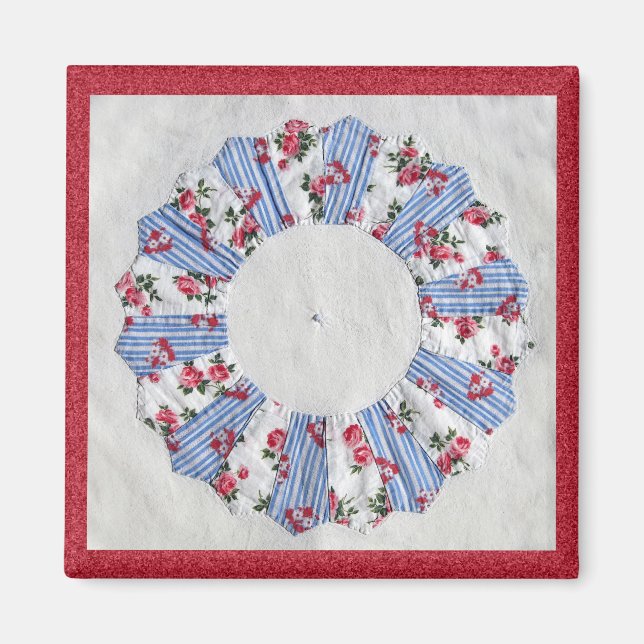 Grandma Nellie's Quilt - Block #3 Magnet (Front)