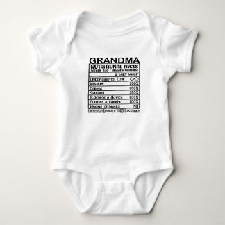 grandma nutrition facts baby bodysuit