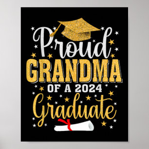 Grandma Of A 2024 Graduate For Family Graduation 3 Poster