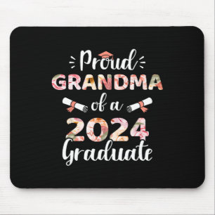 Grandma Of A 2024 Graduate For Family Graduation  Mouse Mat