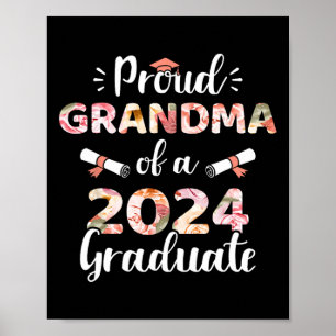 Grandma Of A 2024 Graduate For Family Graduation  Poster