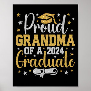 Grandma Of A Cl Of 2024 Graduate Graduation Nana Poster